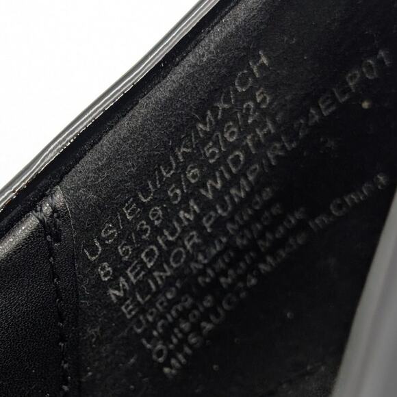 Reaction Kenneth Cole Elinor Wedge Pumps Women's Black Size US8.5 EU39.5 - Picture 7 of 10